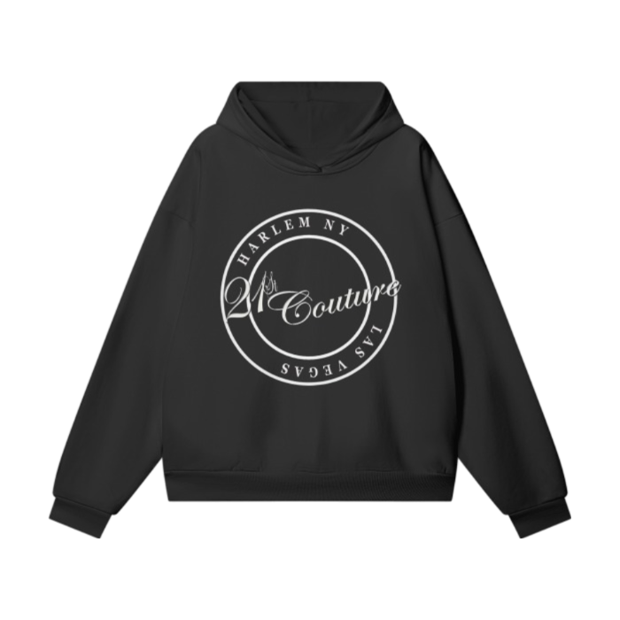 Classic 21st Logo Heavyweight Hidden Pocket Fleece Hoodie - 460 GSM