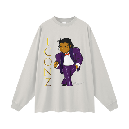 ICONZ King 305G FOG 100% Cotton Long Sleeve Tee