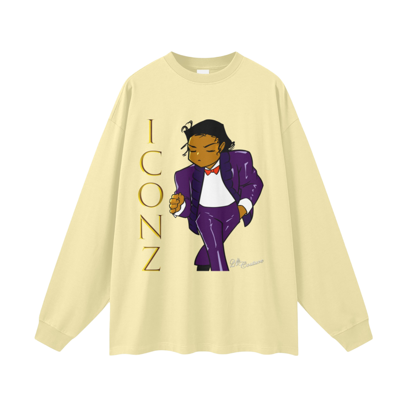 ICONZ King 305G FOG 100% Cotton Long Sleeve Tee