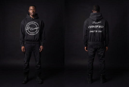 Classic logo Frayed Enzyme Washed Fleece Hoodie